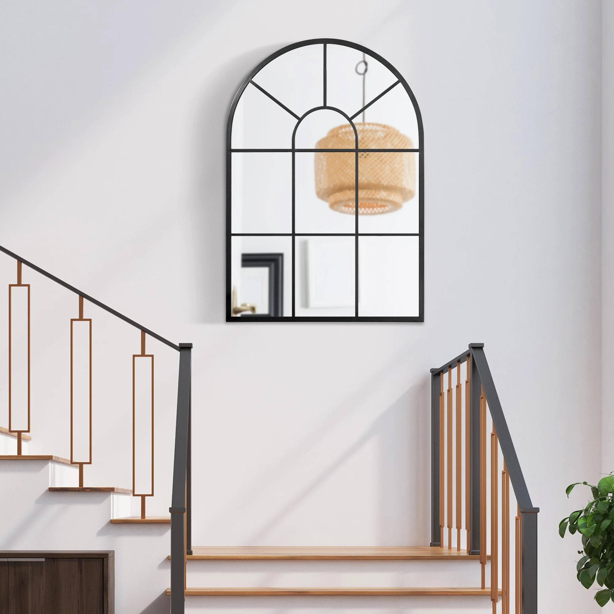 miroir décoratif mural style fenêtre pour intérieur - vue 4 sur 7