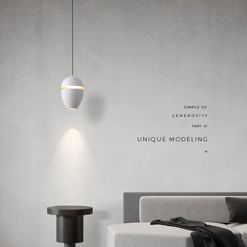 Suspension LED design intérieur de couleur cuivrée