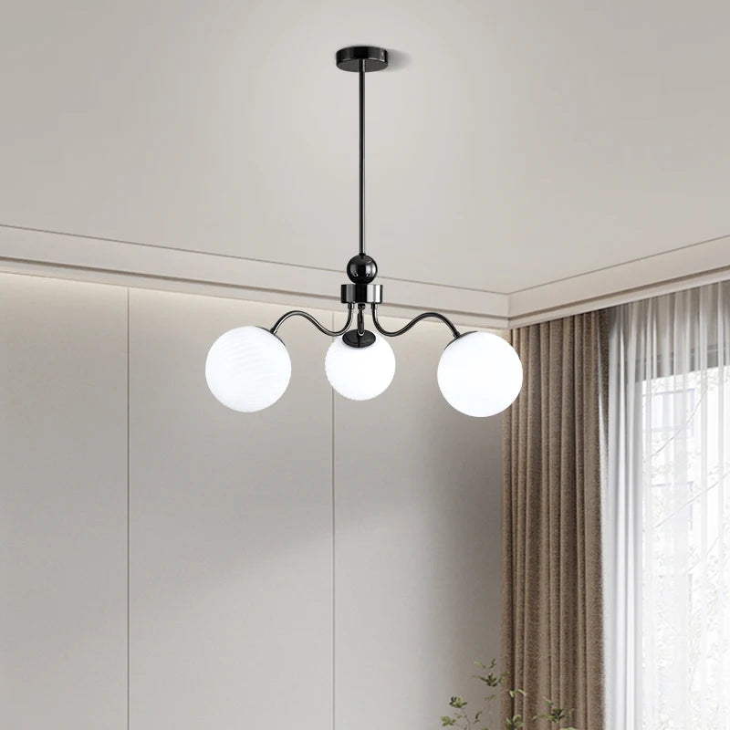 lustre led qiyimei artglass pour éclairage intérieur décoratif