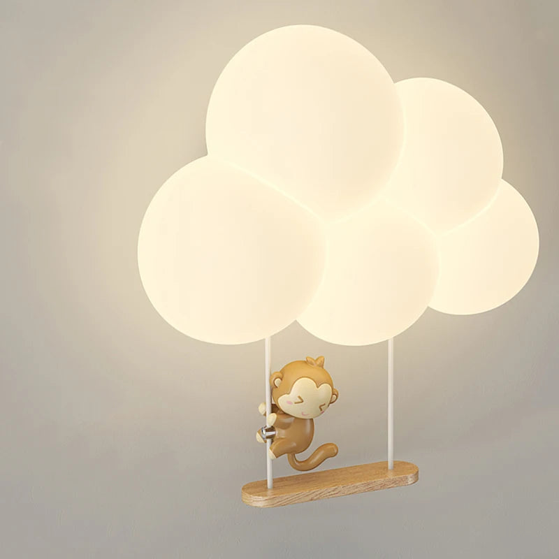 veilleuse pour enfants singe dessin animé protection des yeux