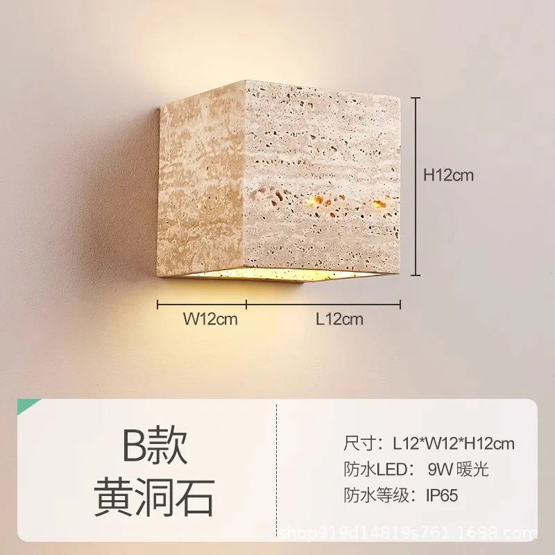 applique murale led en marbre art déco pour intérieur et éclairage décoratif - vue 7 sur 7