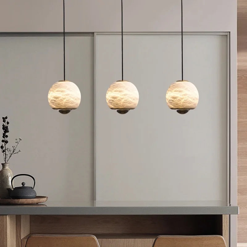 lustre en marbre moderne pour décoration intérieure élégante