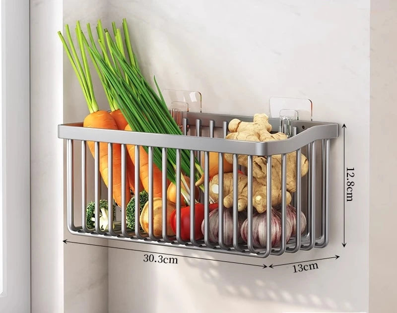 panier mural suspendu pour fruits légumes et décoration intérieure - vue 9 sur 9