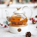 Service à thé vintage en porcelaine avec chauffe théière