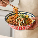 Bol céramique bohème motifs 20 cm soupe ramen
