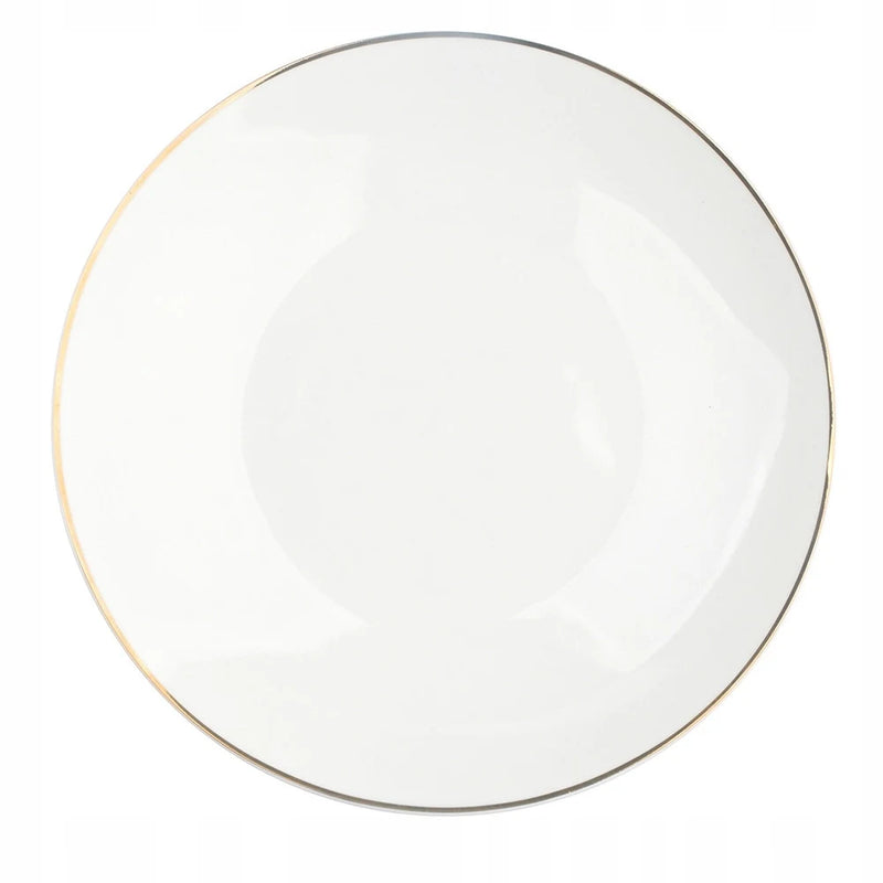 Assiette plate céramique motif cloche bordure 26cm