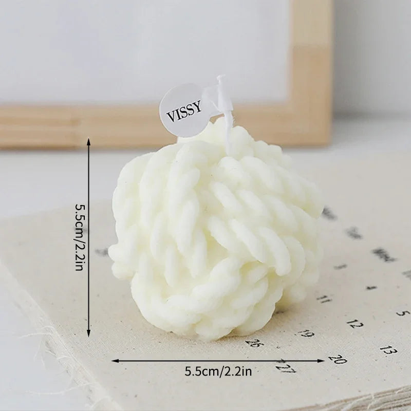 bougie aromatique en laine pour mariage décoration créative cadeau invité - vue 10 sur 13