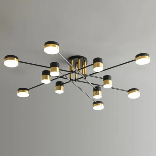 lustre led en métal moderne pour décoration intérieure