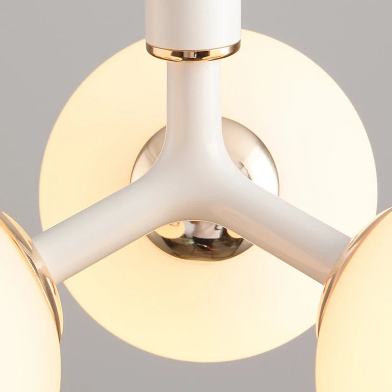 lustre nordique moderne minimaliste magic bean 9 led suspension