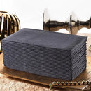 Serviette de table papier effet lin jetables lot