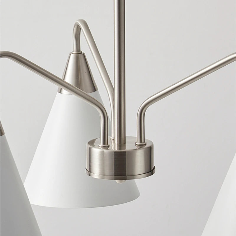 lustre rétro de style médiéval design minimaliste en fer - vue 6 sur 8