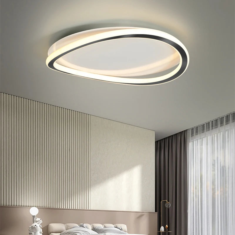 plafonnier led moderne nordique pour décoration intérieure maison - vue 4 sur 12