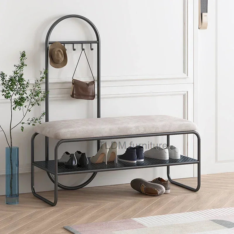 banc de rangement minimaliste pour chaussures et rangement - vue 4 sur 10