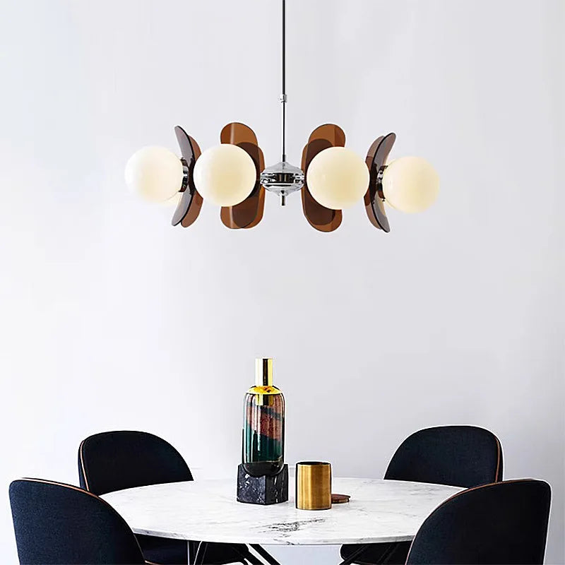 lustre bauhaus en acrylique style nordique ancien