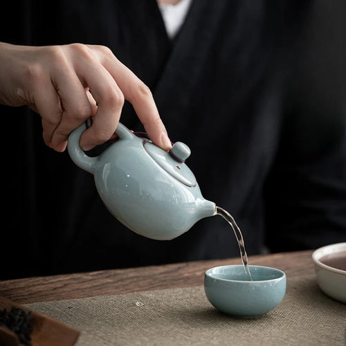 Theiere ceramique ge yao effet glace xishi kungfu
