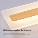 Plafonnier lumière led bois minimaliste déco entrée couloir vestiaire