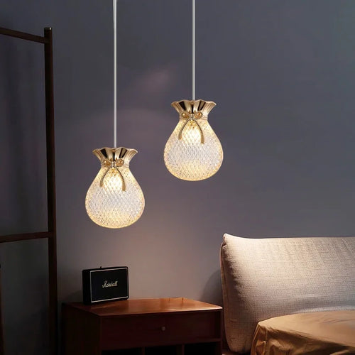 suspension Nordique comptoir allée salle à manger fenêtre chambre moderne Simple luxe sac petit LED