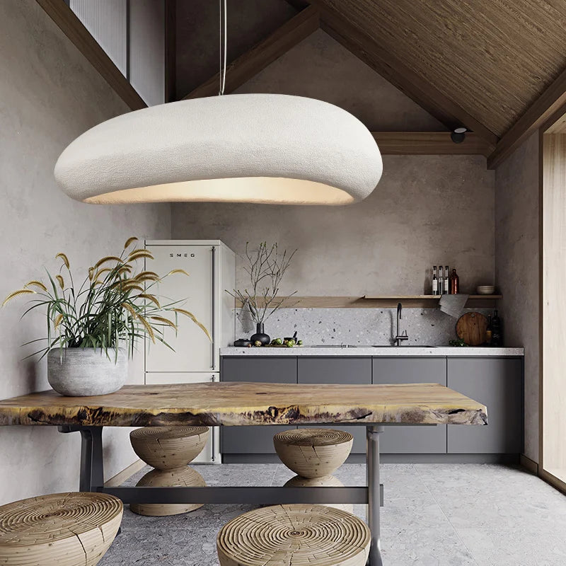 Nordique Wabi Sabi Restaurant LED Suspension Lumière Lustre Salon Lustre Cuisine Île Bar Café Loft Décor À La Maison Suspension - vue 5 sur 9