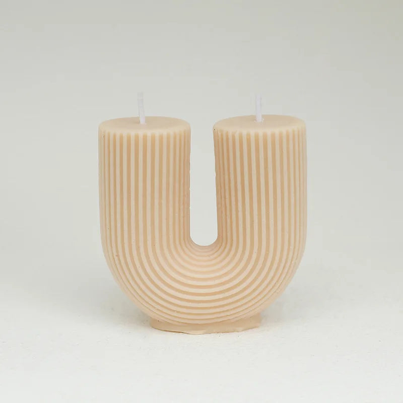 bougies parfumées géométriques en forme de u pour décoration intérieure - vue 14 sur 22