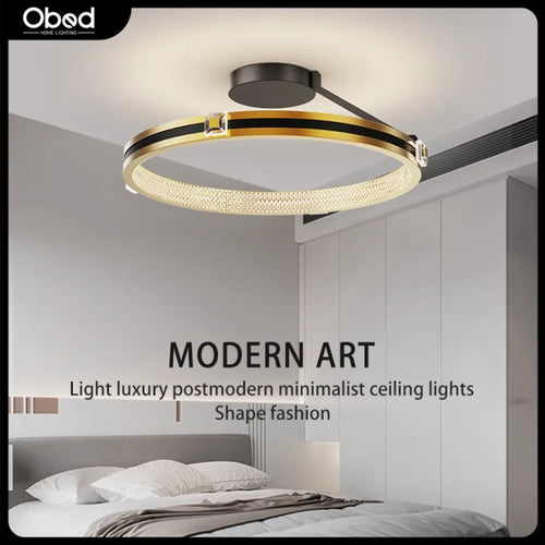 plafonnier led moderne de luxe en cristal décoration luminaires