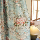Rideau occultant moderne motif floral pour salon chambre