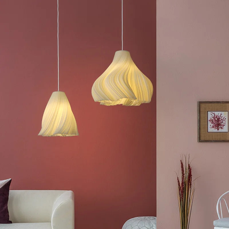 lustre moderne simple impression 3d créative à trois extrémités