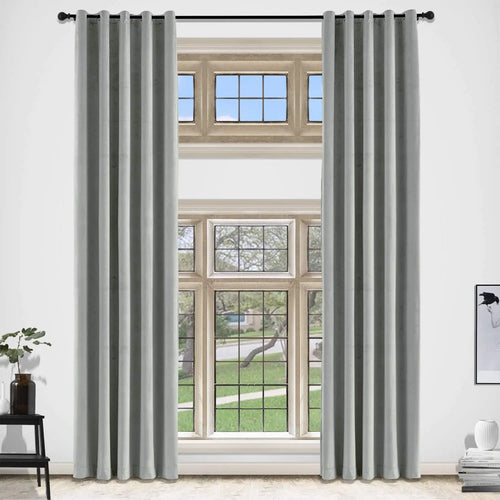 Rideau velours occultant moderne sur mesure salon chambre