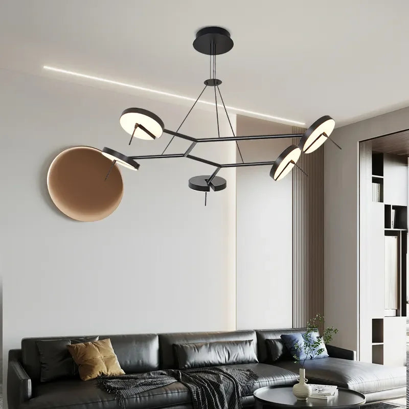 lustre led design nordique pour tables basses de restaurant - vue 5 sur 14