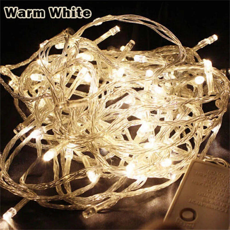 guirlande lumineuse led multicolore pour décoration de Noël festive
