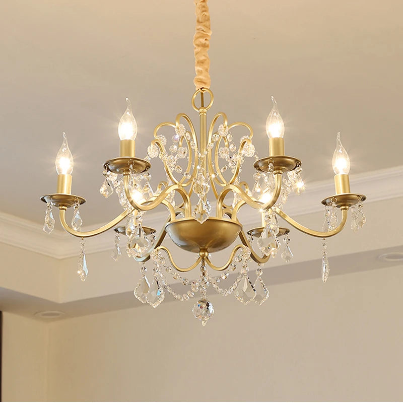 lustre moderne en cristal avec éclairage led élégant pour votre intérieur - vue 6 sur 10