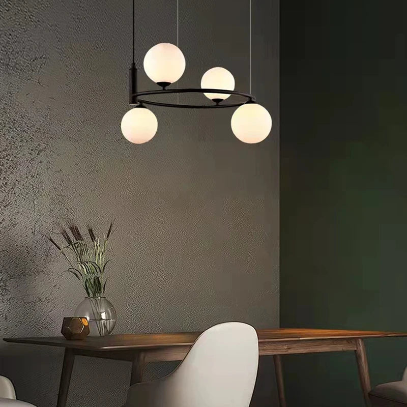 ampoule suspendue moderne en verre avec fil réglable idéale pour décorer - vue 2 sur 13
