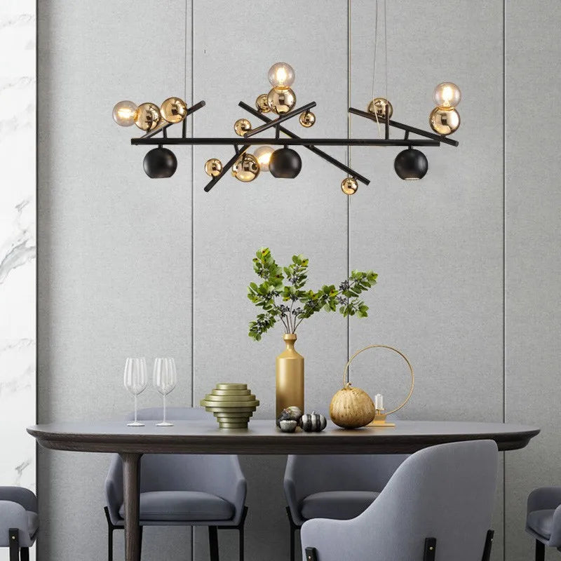 lustre nordique post-moderne de luxe zhongdao pour restaurant et bar - vue 2 sur 6