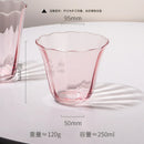 Verres à vin vintage motif floral en cristal