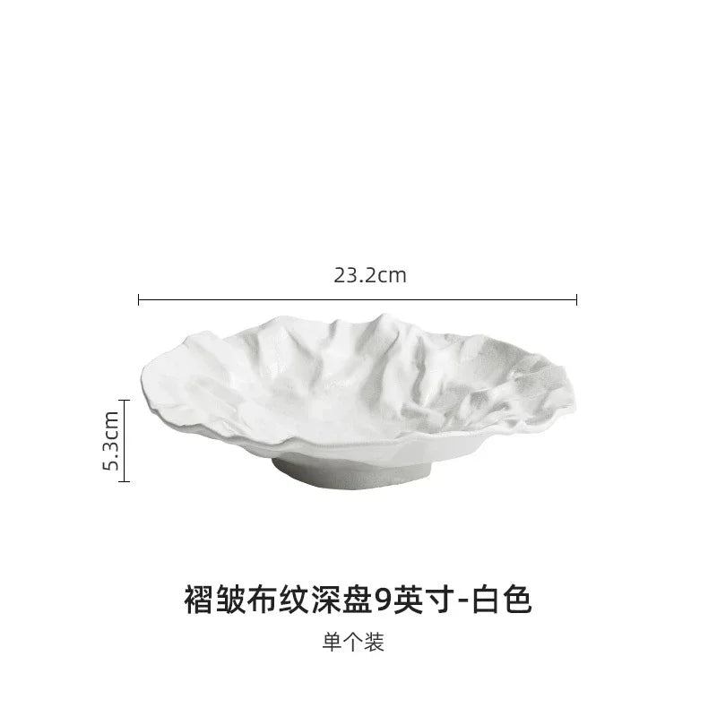 assiette creuse pliante ceramique style japonais premium maison