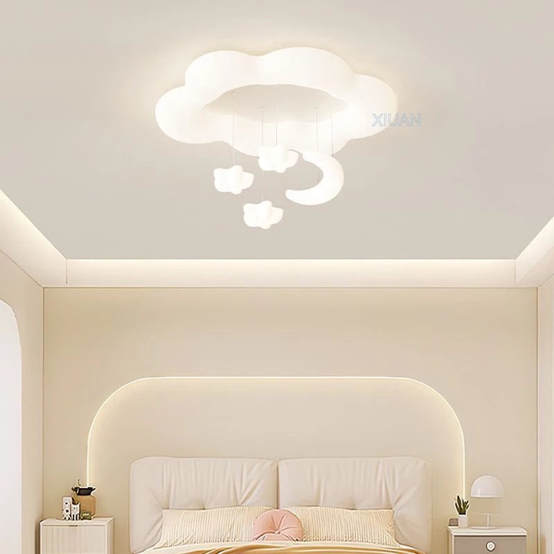 lustre créatif nuage blanc lune étoile pour enfants