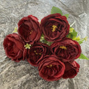 bouquet de roses en soie pour mariage et décoration intérieure