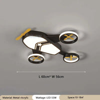 plafonnier avion lumineux pour chambre d'enfant garçon