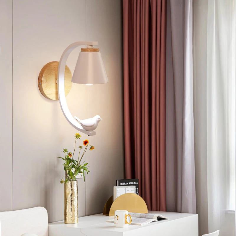 Applique murale nordiques décor à la maison appliques murales pour lecture ange fille chambre lit Led miroir luminaires Loft industriel Luminaria - vue 6 sur 9