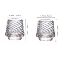 Verres whisky relief luxe style classique lot 2