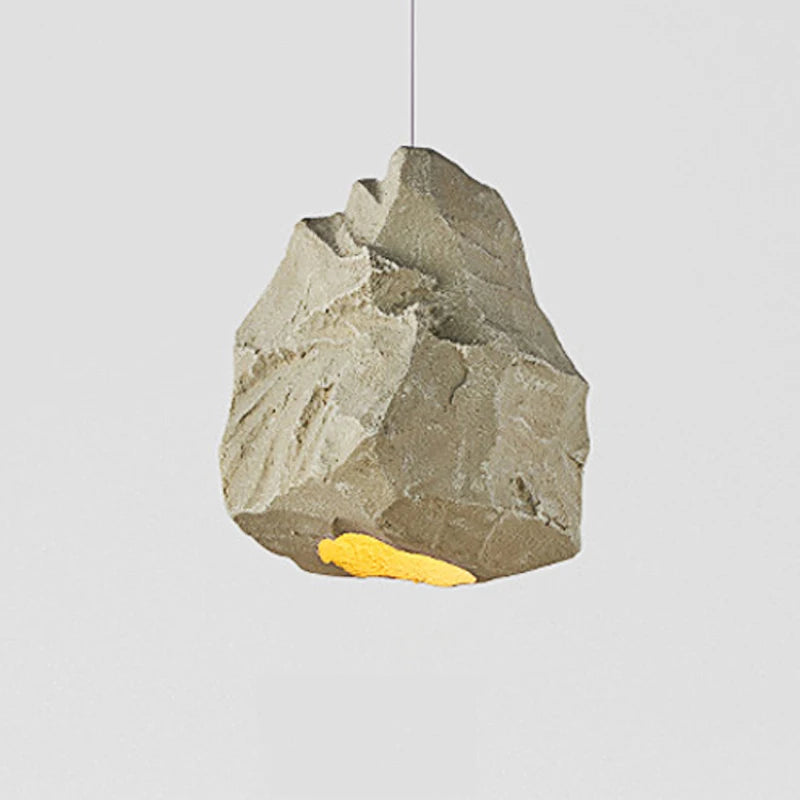 Suspension Design créatif style pierre kaki modèle chambre japonaise Wabi Sabi maison chambre pendante de chevet