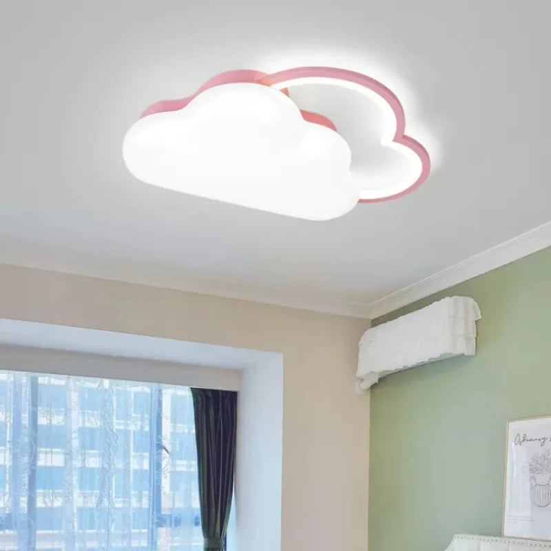 plafonnier nuage arc-en-ciel pour chambre enfant romantique et douce - vue 5 sur 8