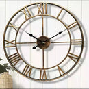 horloge murale chiffres romains décorative pour intérieur et extérieur