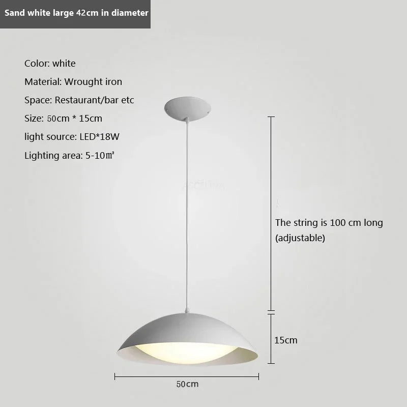 suspension moderne en fer minimaliste pour intérieur