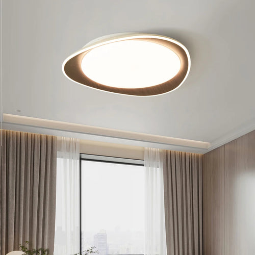 Plafonnier bois véritable chambre lumières LED décor à la maison pour salle d'étude cuisine salon