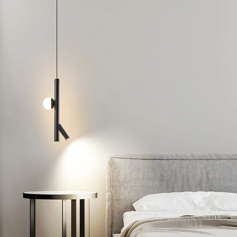 Suspension long ligne moderne minimalisme led luxe - vue 5 sur 8
