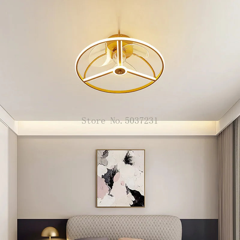 ventilateur de plafond led silencieux pour chambre d'enfants - vue 5 sur 12