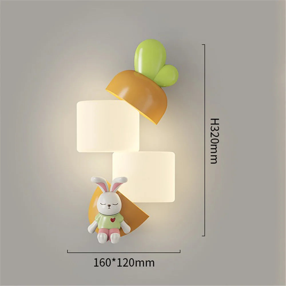 applique murale à led singe et panda pour enfants - vue 6 sur 7