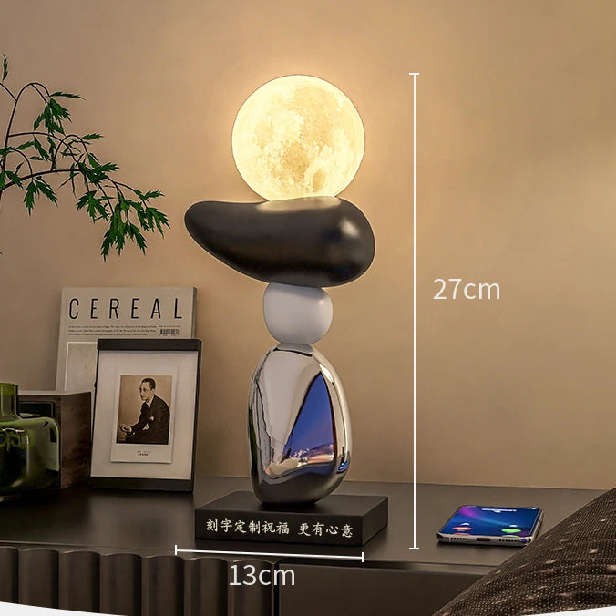 lampe à poser en pierre pour ambiance relaxante et décorative - vue 10 sur 10