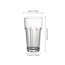 Verres epais style retro stries multi usages maison