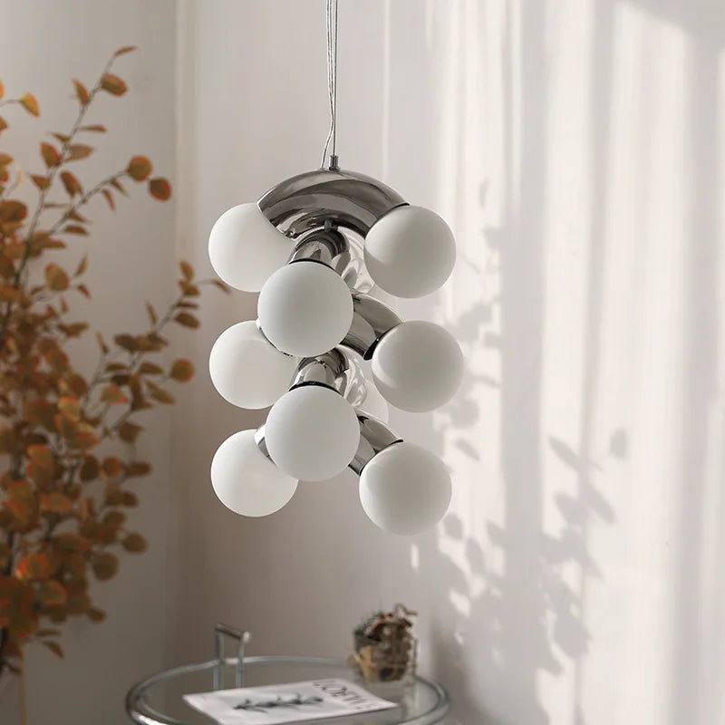 lustre moderne créatif style nordique vintage forme raisin décoratif
